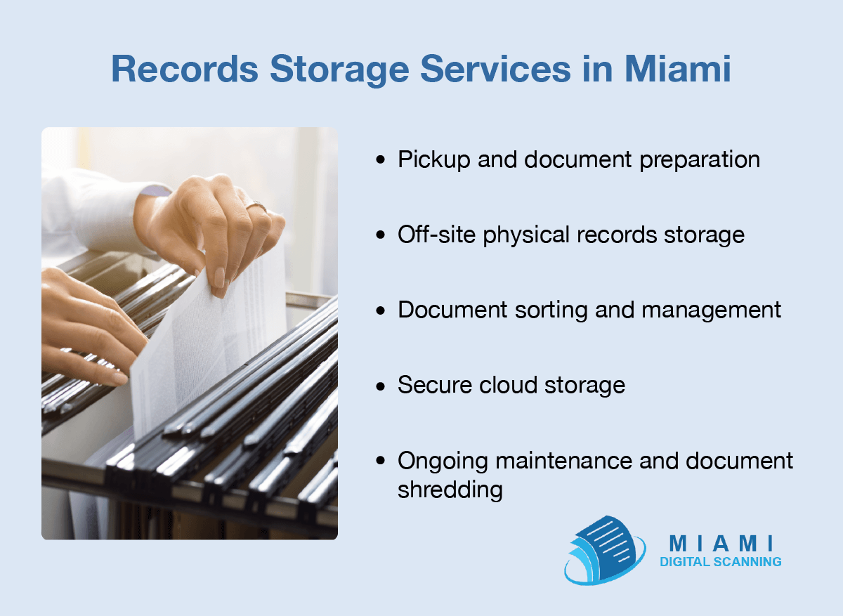 Records storage services in Miami.